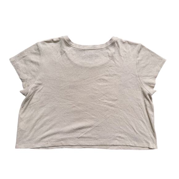 Generation Love Luxe Metallic Gold Shimmer Crop Top XL Party Quiet Luxury Glam - Picture 3 of 4